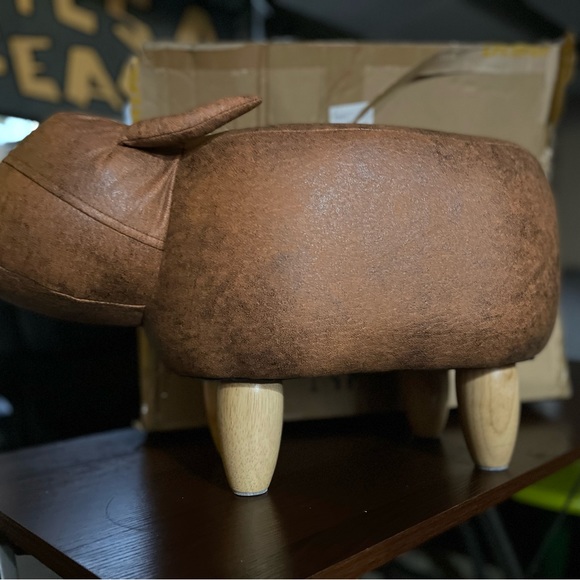 Joshua Steinberg safari ottoman - Picture 4 of 7